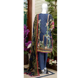 RungReet Embroidered Lawn 3 Piece Un-Stitched Suit Vol - 01 1A - test-store-for-chase-value