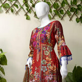 RungReet Embroidered Lawn 3 Piece Un-Stitched Suit Vol - 01 1B - test-store-for-chase-value