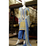 RungReet Embroidered Lawn 3 Piece Un-Stitched Suit Vol - 01 2B - test-store-for-chase-value