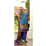 RungReet Embroidered Lawn 3 Piece Un-Stitched Suit Vol - 01 3A - test-store-for-chase-value