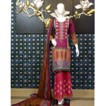 RungReet Embroidered Lawn 3 Piece Un-Stitched Suit Vol - 01 5A - test-store-for-chase-value