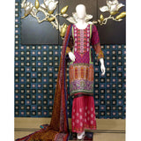 RungReet Embroidered Lawn 3 Piece Un-Stitched Suit Vol - 01 5A - test-store-for-chase-value
