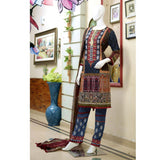 RungReet Embroidered Lawn 3 Piece Un-Stitched Suit Vol - 01 5B - test-store-for-chase-value