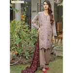 Rana Arts Ayesha Luxury Embroidered Lawn 3 Piece Un-Stitched Suit - EKR-1208 A - test-store-for-chase-value
