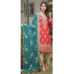 Rana Arts Ayesha Luxury Embroidered Lawn 3 Piece Un-Stitched Suit - EKR-1211 A - test-store-for-chase-value