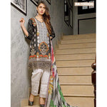 Rana Arts Ayesha Luxury Embroidered Lawn 3 Piece Un-Stitched Suit - DP-1223 A - test-store-for-chase-value