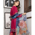 Rana Arts Ayesha Luxury Embroidered Lawn 3 Piece Un-Stitched Suit - EKR-1242 A - test-store-for-chase-value