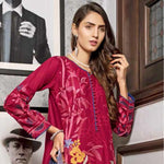 Rana Arts Ayesha Luxury Embroidered Lawn 3 Piece Un-Stitched Suit - EKR-1242 A - test-store-for-chase-value