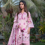 Rangreza Printed Lawn 3 Piece Un-Stitched Suit Vol-09 - ZS 04 - test-store-for-chase-value