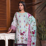 Rangreza Printed Lawn 3 Piece Un-Stitched Suit Vol-09 - ZS 05 - test-store-for-chase-value