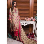 Rangreza Printed Lawn 3 Piece Un-Stitched Suit Vol-09 - ZS 06 - test-store-for-chase-value