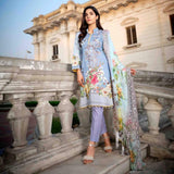 Royal Legacy Embroidered Lawn 3 Piece Un-Stitched Suit - 4442 A - test-store-for-chase-value