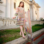 Royal Legacy Embroidered Lawn 3 Piece Un-Stitched Suit - 4445 A - test-store-for-chase-value
