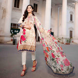 Royal Legacy Embroidered Lawn 3 Piece Un-Stitched Suit - 4447 A - test-store-for-chase-value