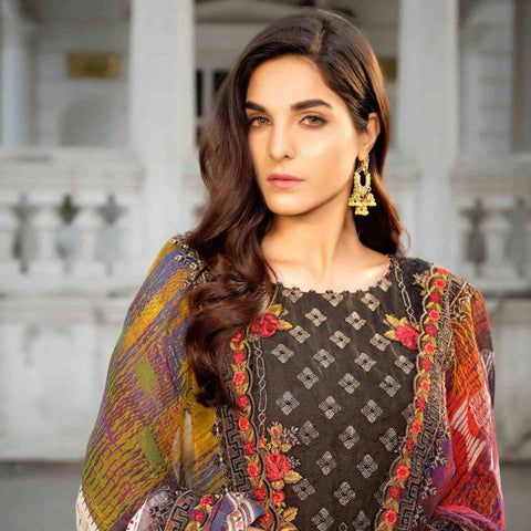 Royal Legacy Embroidered Lawn 3 Piece Un-Stitched Suit - 4448 B - test-store-for-chase-value