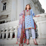 Royal Legacy Embroidered Lawn 3 Piece Un-Stitched Suit - 4449 A - test-store-for-chase-value