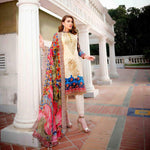 Royal Legacy Embroidered Lawn 3 Piece Un-Stitched Suit - 4450 A - test-store-for-chase-value