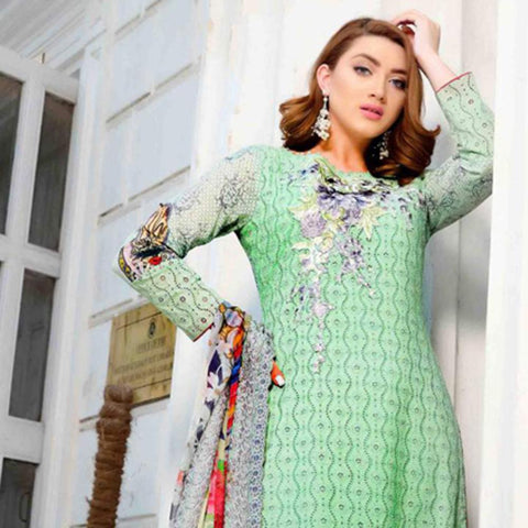 Royal Legacy Embroidered Lawn 3 Piece Un-Stitched Suit - 4451 A - test-store-for-chase-value