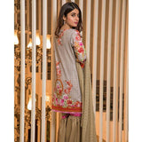 Amani Chikan Kari Embroidered Designer Lawn 3 Piece Un-Stitched Suit - 1 A - test-store-for-chase-value