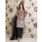 Amani Chikan Kari Embroidered Designer Lawn 3 Piece Un-Stitched Suit - 1 B - test-store-for-chase-value