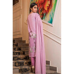Amani Chikan Kari Embroidered Designer Lawn 3 Piece Un-Stitched Suit - 3 B - test-store-for-chase-value