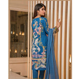 Amani Chikan Kari Embroidered Designer Lawn 3 Piece Un-Stitched Suit - 4 B - test-store-for-chase-value