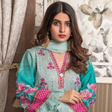 Amani Chikan Kari Embroidered Designer Lawn 3 Piece Un-Stitched Suit - 5 B - test-store-for-chase-value