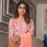 Amani Chikan Kari Embroidered Designer Lawn 3 Piece Un-Stitched Suit - 6 B - test-store-for-chase-value