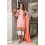 Amani Chikan Kari Embroidered Designer Lawn 3 Piece Un-Stitched Suit - 6 B - test-store-for-chase-value