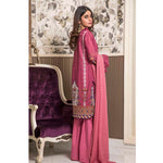 Amani Chikan Kari Embroidered Designer Lawn 3 Piece Un-Stitched Suit - 7 A - test-store-for-chase-value