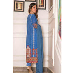Amani Chikan Kari Embroidered Designer Lawn 3 Piece Un-Stitched Suit - 7 B - test-store-for-chase-value