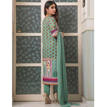 Amani Chikan Kari Embroidered Designer Lawn 3 Piece Un-Stitched Suit - 8 B - test-store-for-chase-value