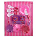 Kitchen 8 Pcs Set For Girls - Pink - test-store-for-chase-value