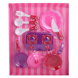 Kitchen 8 Pcs Set For Girls - Pink - test-store-for-chase-value