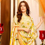 Amna Sohail Imperial Reflections Embroidered Lawn 3 Piece Un-Stitched Suit - 4589 B - test-store-for-chase-value