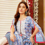 Amna Sohail Imperial Reflections Embroidered Lawn 3 Piece Un-Stitched Suit - 4590 A - test-store-for-chase-value