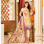 Amna Sohail Imperial Reflections Embroidered Lawn 3 Piece Un-Stitched Suit - 4591 B - test-store-for-chase-value