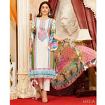 Amna Sohail Imperial Reflections Embroidered Lawn 3 Piece Un-Stitched Suit - 4592 A - test-store-for-chase-value
