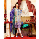 Amna Sohail Imperial Reflections Embroidered Lawn 3 Piece Un-Stitched Suit - 4593 A - test-store-for-chase-value