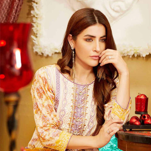 Amna Sohail Imperial Reflections Embroidered Lawn 3 Piece Un-Stitched Suit - 4593 B - test-store-for-chase-value