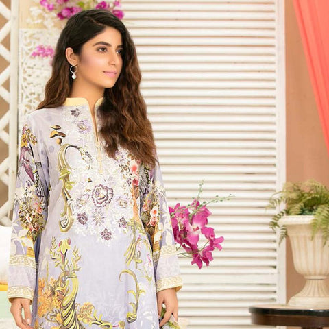 Iraar Luxurious Pearl Collection Embroidered Lawn 3 Piece Un-Stitched Suit - 1 - test-store-for-chase-value