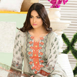 Iraar Luxurious Pearl Collection Embroidered Lawn 3 Piece Un-Stitched Suit - 2 - test-store-for-chase-value