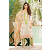 Iraar Luxurious Pearl Collection Embroidered Lawn 3 Piece Un-Stitched Suit - 3 A - test-store-for-chase-value