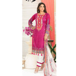 Iraar Luxurious Pearl Collection Embroidered Lawn 3 Piece Un-Stitched Suit - 4 B - test-store-for-chase-value