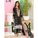 Iraar Luxurious Pearl Collection Embroidered Lawn 3 Piece Un-Stitched Suit - 5 A - test-store-for-chase-value