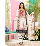 Iraar Luxurious Pearl Collection Embroidered Lawn 3 Piece Un-Stitched Suit - 5 B - test-store-for-chase-value