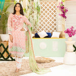 Iraar Luxurious Pearl Collection Embroidered Lawn 3 Piece Un-Stitched Suit - 7 B - test-store-for-chase-value