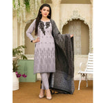 Famininity Schiffli Embroidered Lawn 3 Piece Un-Stitched Suit - 4584 - test-store-for-chase-value