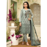 Famininity Schiffli Embroidered Lawn 3 Piece Un-Stitched Suit - 4586 - test-store-for-chase-value