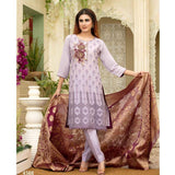 Famininity Schiffli Embroidered Lawn 3 Piece Un-Stitched Suit - 4588 - test-store-for-chase-value
